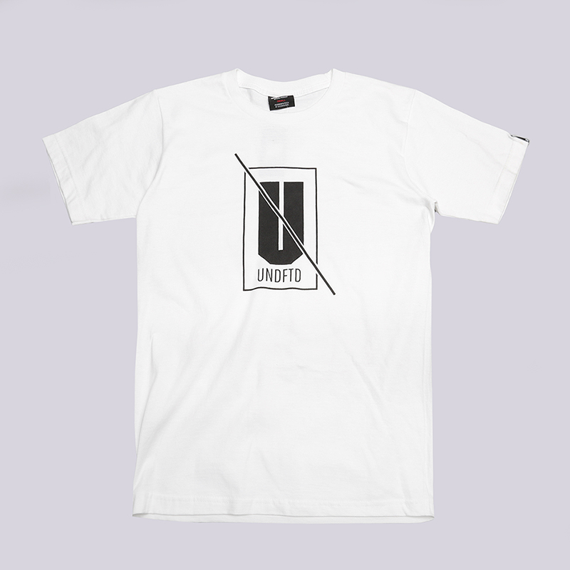 мужская белая футболка Undftd Logo 5900571-white - цена, описание, фото 1